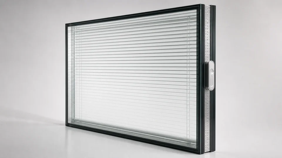 Smart Blinds in Glass - Magnetic Uni-Blinds unit