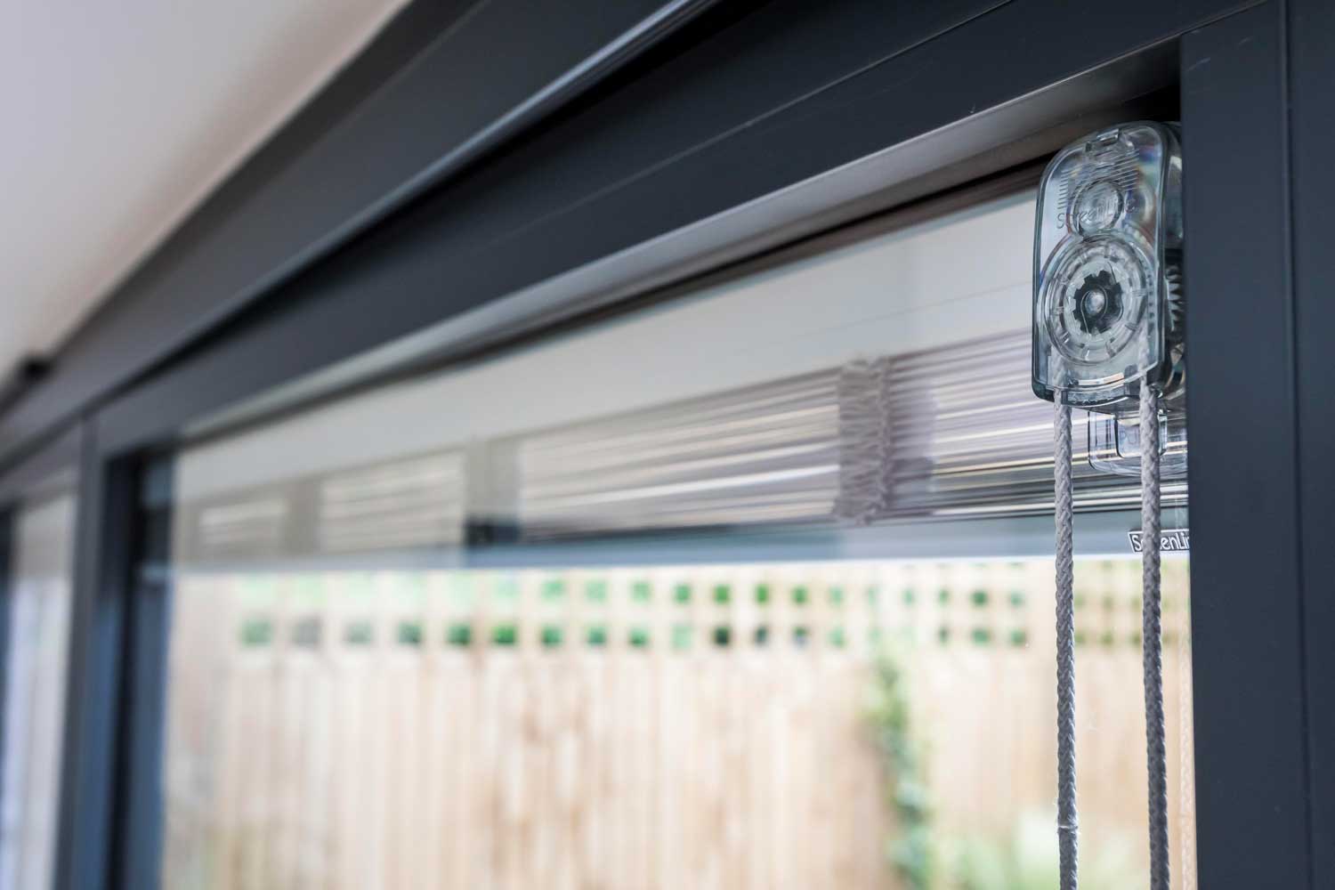 Blinds in Glass in Hatfield: integral blind operating mechanism detail
