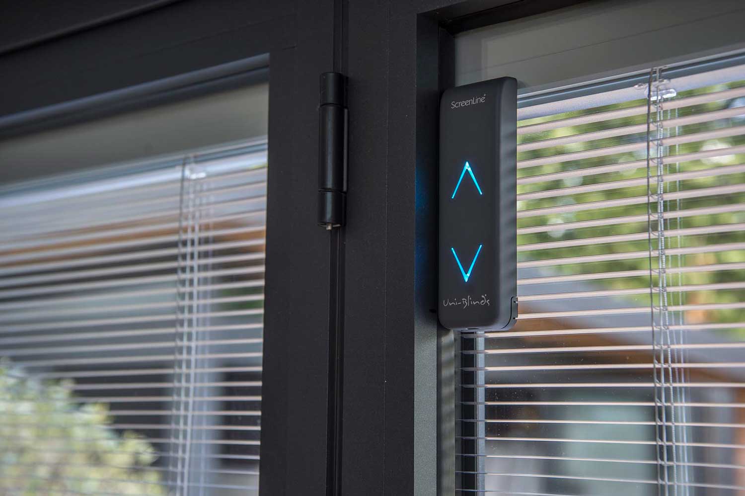 Blinds in Glass in Hatfield: electric touch control for integral blinds