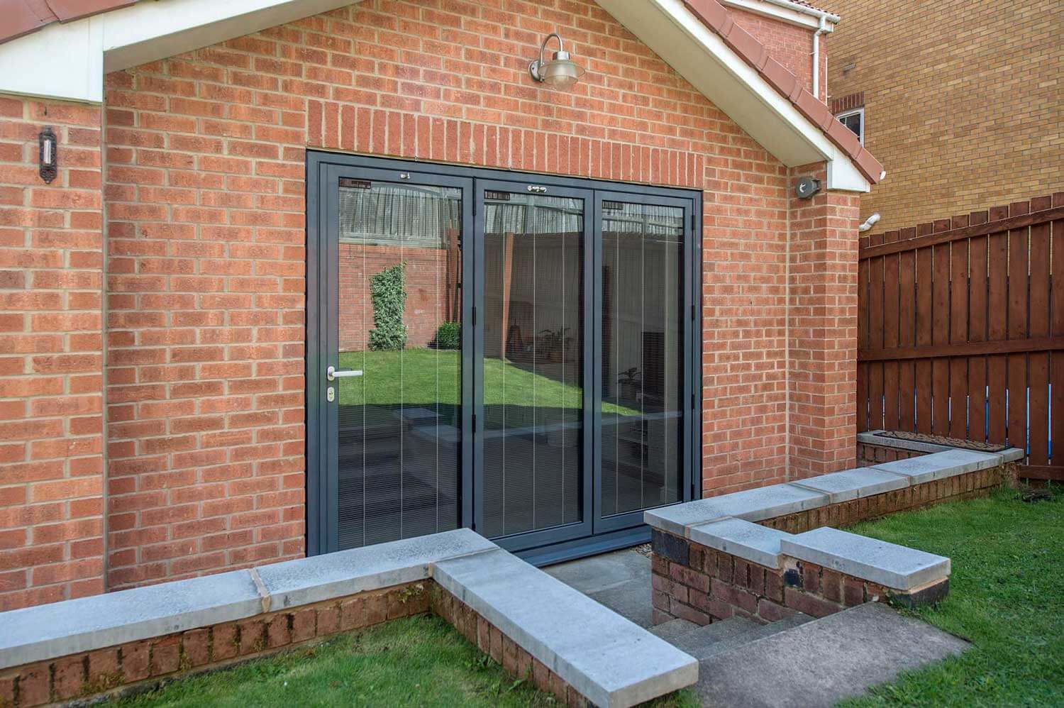 Blinds in Glass in Hatfield: integral blinds in exterior bifold doors